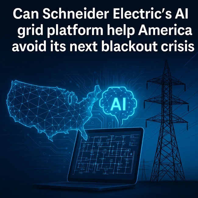 Representative image of AI-powered grid modernization using Schneider Electric’s One Digital Grid platform