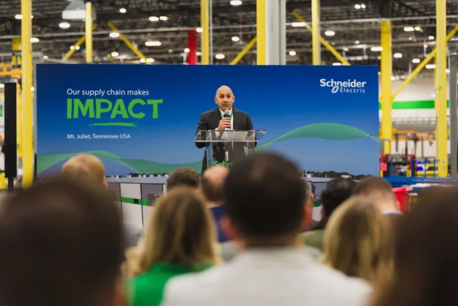 Schneider Electric inaugurated its first manufacturing facility in Mt. Juliet, Tennessee with the newly built plant spanning more than 500,000 square feet.