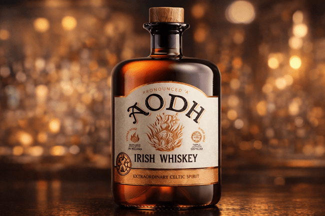 Representative image of AODH Irish Whiskey, launched by Allied Blenders and Distillers Limited (BSE: 544203) under its premium ABD Maestro label. The brand enters India’s fast-growing Irish whiskey segment with a super-premium positioning.