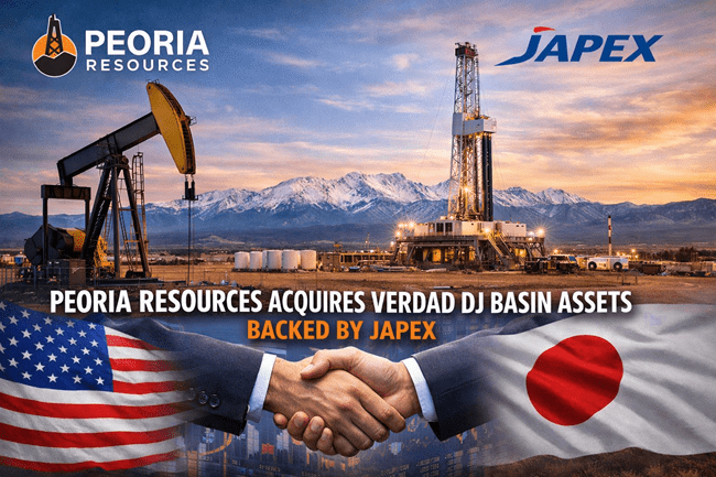 Representative image of DJ Basin oil operations, highlighting Peoria Resources’ acquisition of Verdad Resources assets in a JAPEX-backed expansion.