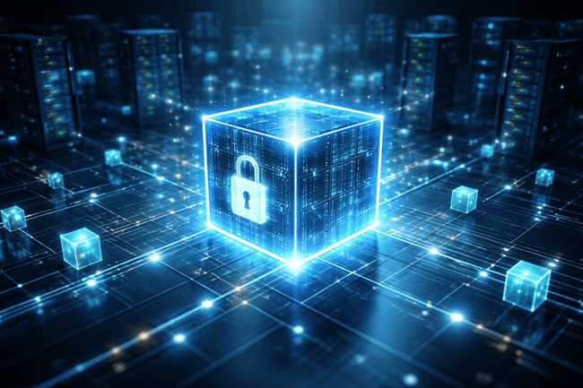 Representative image illustrating secure, AI‑ready data infrastructure and digital sovereignty, reflecting how IBM Sovereign Core is designed to give enterprises and governments greater control over compliant, in‑boundary AI workloads.