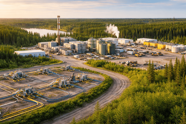 Representative image of an in-situ recovery (ISR) uranium facility, similar to Denison Mines Corp.'s planned Phoenix project, which is expected to begin construction in 2026 as Canada’s next major uranium development.