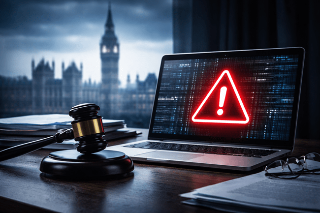 A representative image illustrating the UK’s regulatory scrutiny of artificial intelligence and online platforms, as Ofcom investigates X and Grok over alleged violations of the Online Safety Act involving AI-generated illegal content.