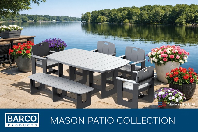 Barco Products expands Mason collection to execute its unified brand strategy in commercial outdoor furnishings