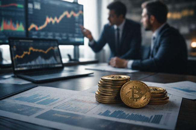 Representative image showing Bitcoin market analysis and institutional decision-making, reflecting Nakamoto Inc.’s acquisition of BTC Inc and UTXO Management as it builds a publicly listed, Bitcoin-native operating platform.