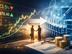 Representative image showing the intersection of financial performance and cancer diagnostics, reflecting Exact Sciences’ record 2025 results and its pending acquisition by Abbott Laboratories.