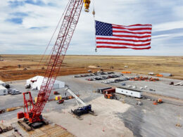 Construction in progress at Fermi America’s Project Matador campus near Amarillo, Texas.
