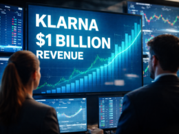 Representative image: Klarna Group plc’s fourth-quarter revenue crossed $1 billion as accelerating U.S. growth and expanding digital banking adoption reshaped the company’s fintech growth trajectory.