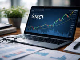 A representative image showing stock market charts and technical indicators, reflecting Super Micro Computer (NASDAQ: SMCI) shares moving above their 50-day moving average as investors debate whether the recent rebound signals a durable recovery or a short-term bounce.