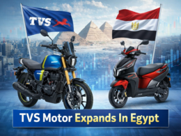 Representative image showing TVS Motor Company Limited’s Ronin motorcycle and Ntorq scooter, used to illustrate the company’s strategic expansion in Egypt and its growing focus on premium two-wheeler markets across the Middle East and North Africa.