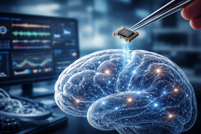Representative image illustrating brain-computer interface technology and neural data systems, reflecting the Science Corporation–Neurosoft Bioelectronics partnership aimed at accelerating scalable BCI development.