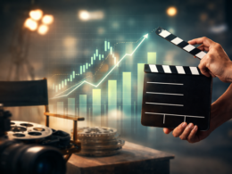 Representative image showing a film production set blended with digital growth indicators, reflecting Balaji Telefilms Limited’s Q3 FY26 results and its strategic shift toward digital platforms, OTT content, and IP-led monetisation.