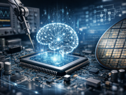 A representative image illustrating artificial intelligence–driven integrated circuit verification workflows, reflecting how Siemens is positioning the Questa One Agentic Toolkit to automate domain-scoped IC verification using agentic AI.