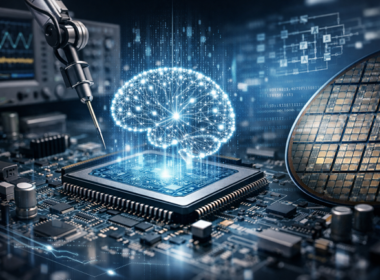 A representative image illustrating artificial intelligence–driven integrated circuit verification workflows, reflecting how Siemens is positioning the Questa One Agentic Toolkit to automate domain-scoped IC verification using agentic AI.