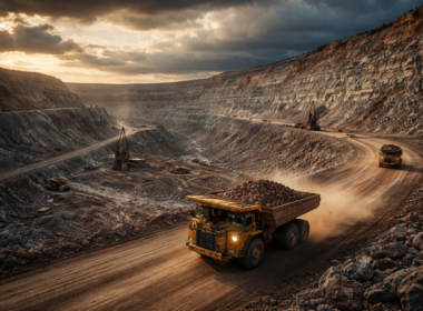 Representative image showing large-scale iron ore mining operations, reflecting investor focus on Rio Tinto plc’s capital intensity, iron ore margins, and balance-sheet pressures following its 2025 results and share price decline.