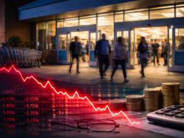 Representative image showing shoppers entering a large-format retail store, reflecting market focus on why Walmart Inc. shares moved lower despite strong Q4 FY26 earnings, margin expansion, and eCommerce growth.