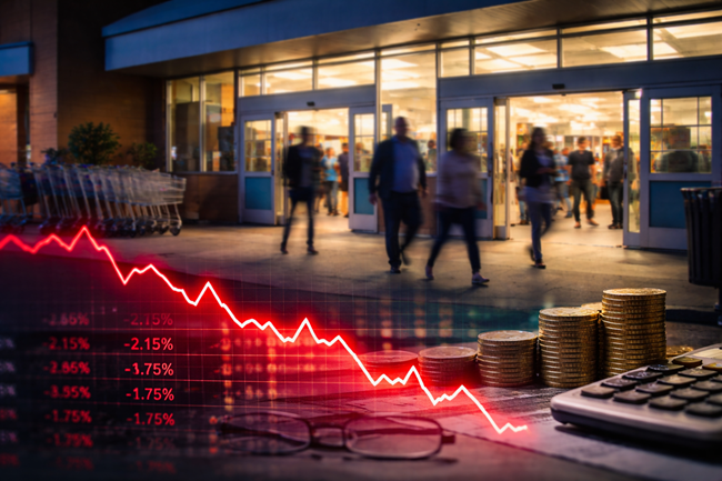 Representative image showing shoppers entering a large-format retail store, reflecting market focus on why Walmart Inc. shares moved lower despite strong Q4 FY26 earnings, margin expansion, and eCommerce growth.