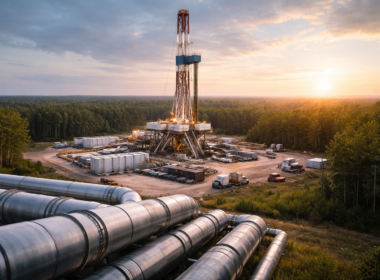 Representative image of natural gas infrastructure in the Haynesville Shale, illustrating the type of upstream operations tied to JERA Co. Inc.’s Louisiana acquisition aimed at strengthening LNG supply chains and long-term energy security.