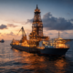 A representative image of an offshore drillship at sea, reflecting Valaris Limited’s contract-backed fleet operations as the company builds backlog strength and positions for higher utilisation and earnings growth in 2026.