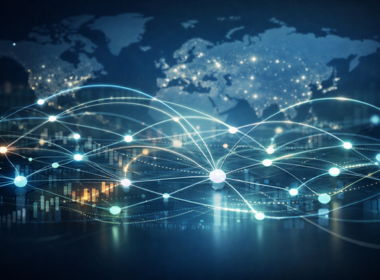Representative image showing global payment orchestration infrastructure and transaction routing flows as platforms like APEXX Global scale enterprise payments with investor backing.