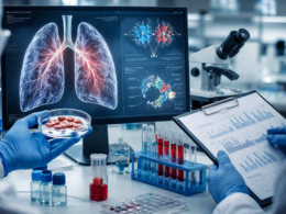 Representative image of pulmonary hypertension drug research highlighting activin signalling inhibition, as GSK plc moves to acquire 35Pharma Inc. and advance HS235 for cardiopulmonary disease treatment.