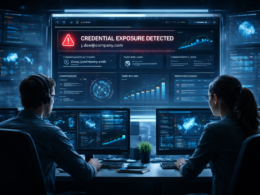 Representative image of AI-driven browser security monitoring dashboards as Neon Cyber partners with SpyCloud to deliver real-time breach intelligence and credential exposure alerts, helping enterprises detect compromised identities faster and prevent account takeover attacks.