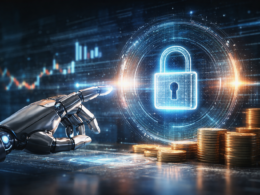 Representative image of AI-driven cybersecurity and venture funding, illustrating the depthfirst $80 million Series B story and the rise of domain-specific security models in software defense.