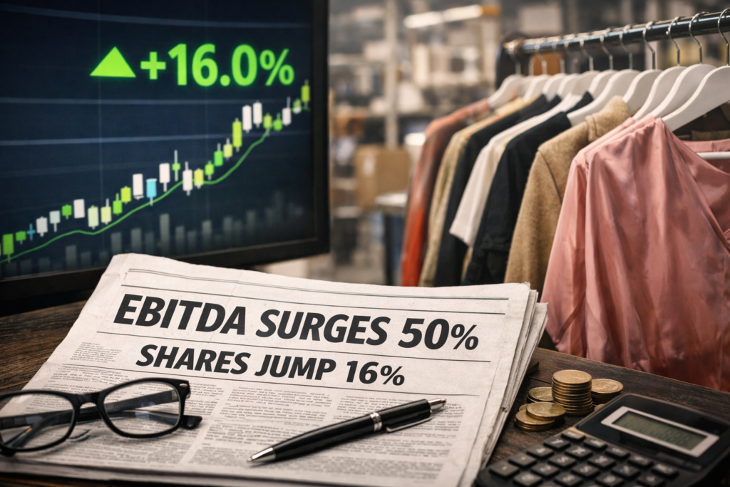 Representative image of an online fashion retail and stock market rebound theme illustrating the ASOS Plc H1 FY26 update, as EBITDA rose about 50%, full-year guidance was maintained, and ASOS shares jumped 16% on turnaround optimism.