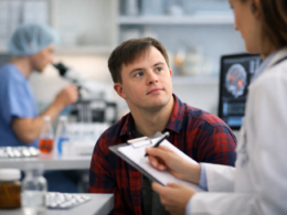 Representative image of a clinical trial setting highlighting Aelis Farma’s Phase 2B AEF0217 study targeting cognitive and behavioral impairments in Down syndrome patients across Europe.