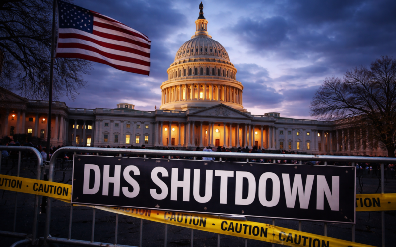 Representative image of the United States Capitol as the Department of Homeland Security shutdown fight deepens, with the House passing a 60-day funding bill that Senate Democrats say they will block.