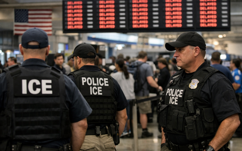 ICE airport deployment threat intensifies as DHS shutdown disrupts US travel, with delays mounting ahead of Trump’s Monday deadline (representative image)