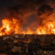 Representative image of explosions over Tehran after unprecedented Israeli strikes, as stalled United States peace talks and another delayed Hormuz deadline deepen fears of a wider Middle East war.