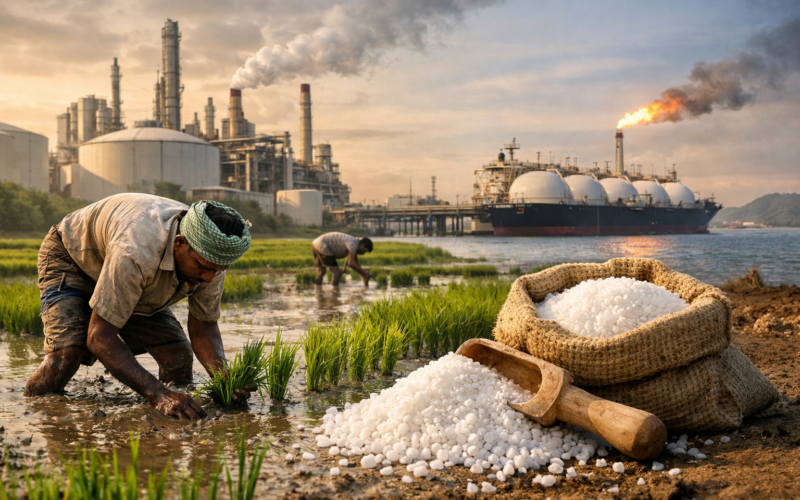 India boosts urea output by 23% ahead of Kharif 2026 sowing season, as emergency natural gas procurement supports fertilizer supply stability amid global energy disruptions (representative image).