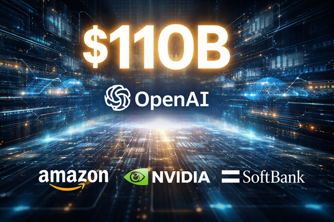 OpenAI raises $110B from Amazon, NVIDIA, and SoftBank at $730B valuation in largest private tech fundraise on record