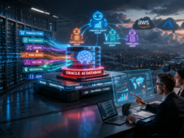 Oracle’s converged AI database architecture enables enterprise AI agents to operate directly on live operational data, intensifying competition with AWS, Microsoft Azure, and Google Cloud. Representative image.