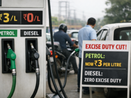 Representative image of a fuel station in India after the excise duty cut on petrol and diesel, as the Hormuz crisis pushes up India’s energy import bill and raises pressure on fuel pricing policy.