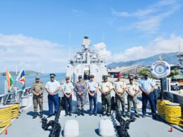 INS Trikand departs Seychelles after maiden Indian Navy participation in Exercise Lamitiye 2026 tri-services drill