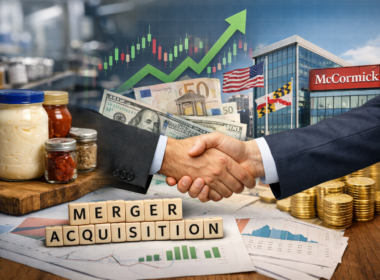 Representative image of a strategic merger scenario as Unilever PLC confirms a potential Foods business deal with McCormick & Company, highlighting a €31 billion portfolio shift amid CEO-led beauty pivot acceleration.