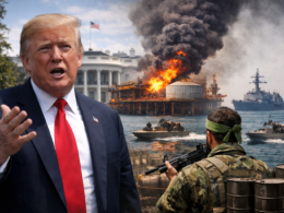 Representative image of escalating United States–Iran tensions as the White House signals the Iran war could end soon while Tehran rejects ceasefire claims and global markets watch the Strait of Hormuz oil shipping crisis.