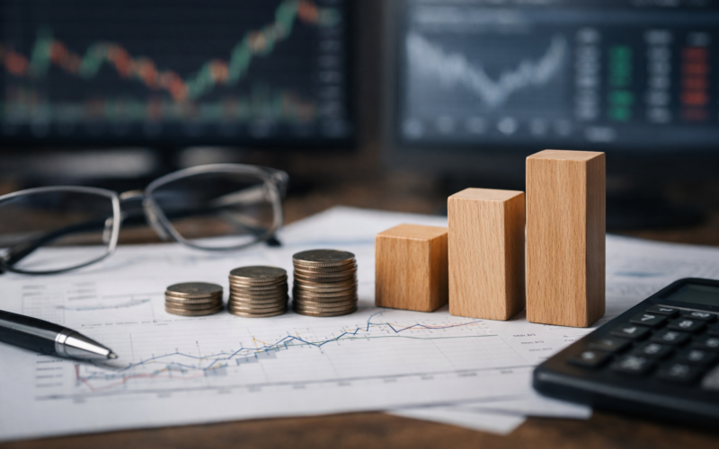 Representative image of financial growth metrics and capital allocation themes linked to Westaim Corporation’s Q4 2025 results, as investors assess Ceres Life Insurance Company’s annuity expansion and Arena Investors Group Holdings’ turnaround outlook.