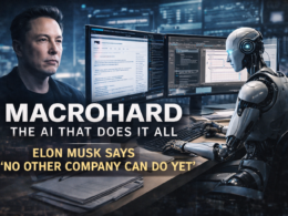 Representative image illustrating an advanced AI system operating software autonomously, reflecting the Macrohard project unveiled by Tesla, Inc. and xAI, which Elon Musk claims could replicate the full operational functions of software companies using agentic artificial intelligence.
