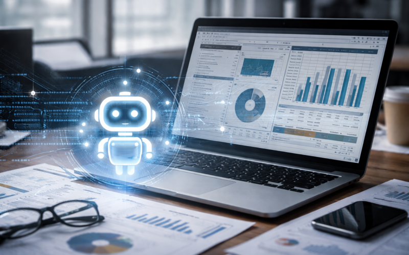 Representative image of artificial intelligence agents integrated into financial modeling workflows, reflecting how Rogo’s acquisition of Offset aims to automate spreadsheets, investment analysis, and institutional finance operations.