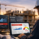Representative image of a construction project manager using AI-driven risk analysis, cost forecasting, and anomaly detection tools as Acumatica 2026 R1 expands construction ERP capabilities to help contractors spot margin pressure earlier.