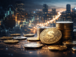 Representative image of digital dollar tokens symbolizing SoFi Technologies and Mastercard’s move to enable SoFiUSD stablecoin settlement across Mastercard’s global payments network, highlighting the growing integration of regulated stablecoins into mainstream financial infrastructure.