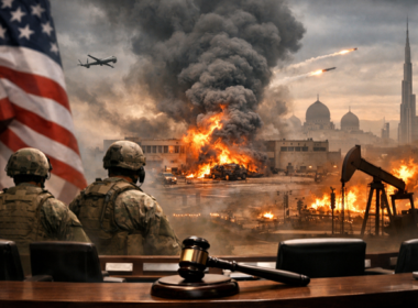 Representative image of escalating Middle East tensions as the United States Senate prepares for a war powers vote amid Iranian retaliation threats, drone attacks on American diplomatic facilities, and surging global oil prices tied to the widening Iran conflict.