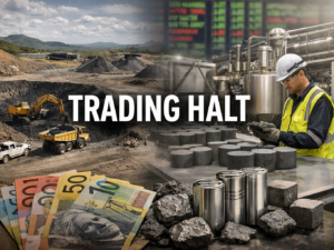 Representative image of a graphite mine and battery materials processing facility linked to Syrah Resources’ trading halt, lender funding package talks, and potential equity raise tied to Balama and Vidalia operations.