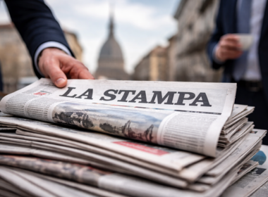 Representative image of Italy’s historic La Stampa newspaper in Turin as GEDI Gruppo Editoriale agrees to sell the publication to Società Athesis Editrice, ending the Agnelli family’s 100-year ownership of the Italian daily.