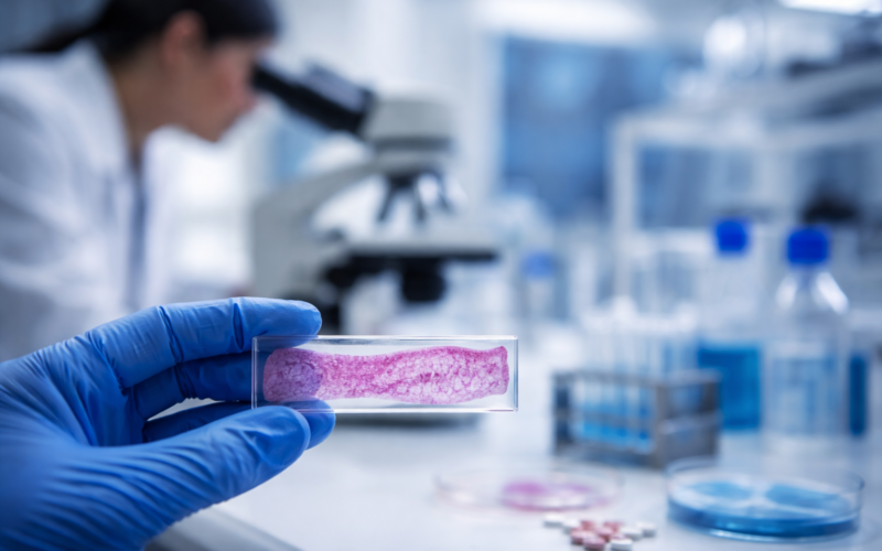 Representative image of a laboratory skin research setting illustrating the kind of translational science behind Rubedo Life Sciences’ RLS-1496 Phase 1 dermatology results in psoriasis, atopic dermatitis, and skin aging.