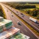 Representative image of a motorway corridor and capital flows illustrating HICL Infrastructure PLC’s £311 million A63 Motorway stake sale in France, as the London-listed infrastructure investor exits the Atlandes asset at a 21% premium to book value.