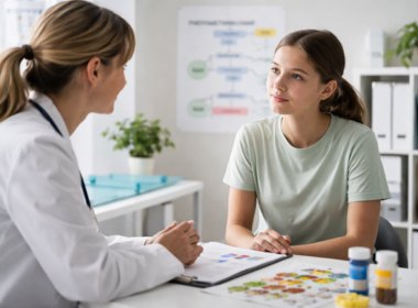 Representative image of a teenage patient consulting a specialist about phenylketonuria management, reflecting the growing focus on adolescent PKU treatment following BioMarin Pharmaceutical Inc.’s FDA approval of PALYNZIQ for patients aged 12 and older.